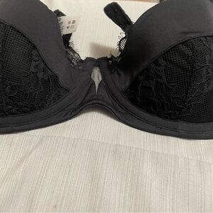Adore Me Black Lace Underwire Bra